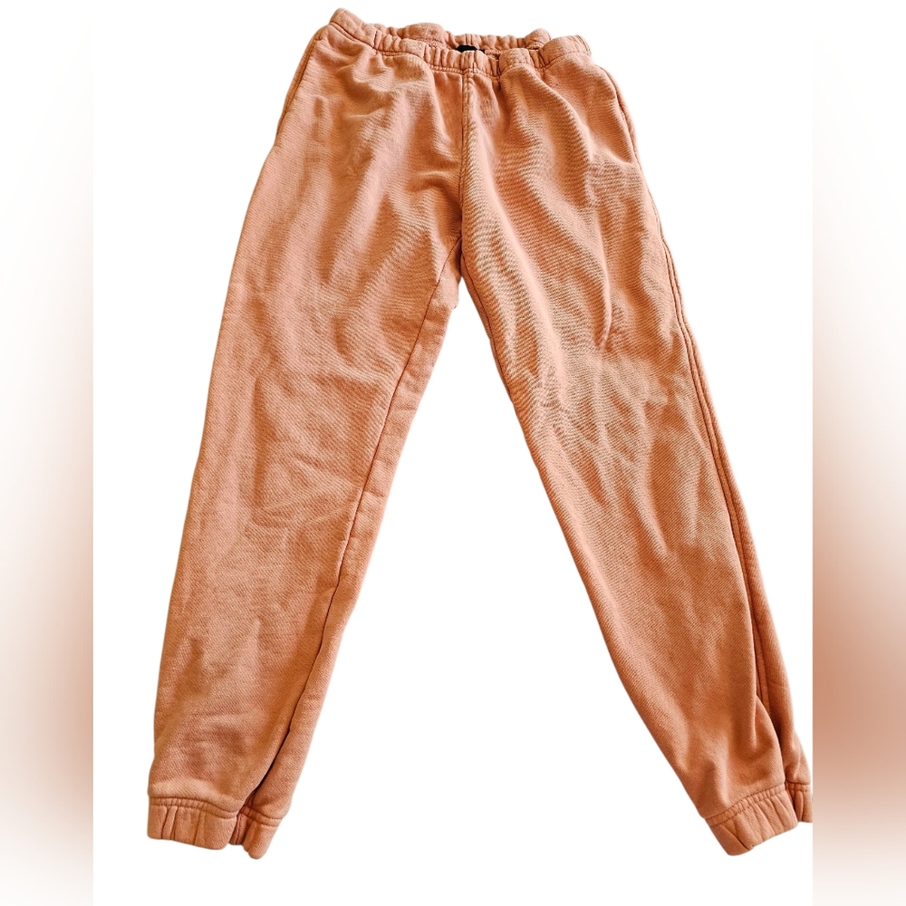 ATM Anthony Thomas Melillo Peach Pink Cotton Sporty Outdoor Sweatpants Joggers S